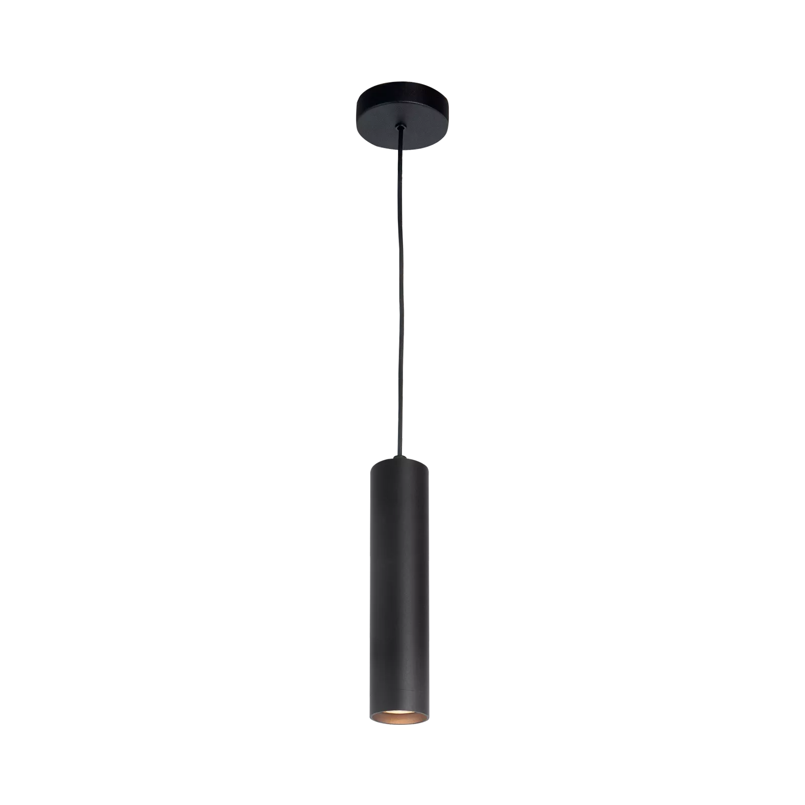 Highlight hanglamp Perugia - 1 lichts - 12 x 150  cm - zwart