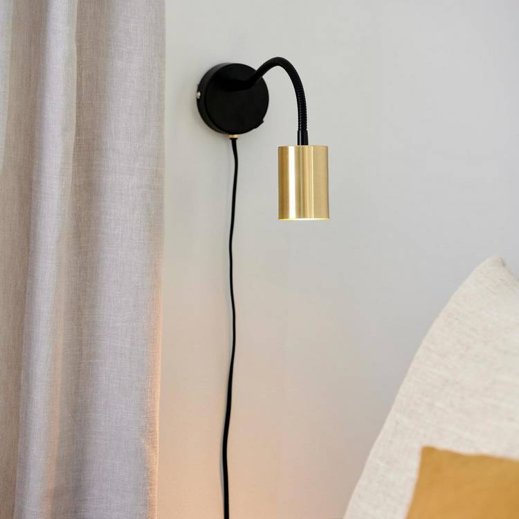 Nordlux Explore Flex LED Wall Light - Brass