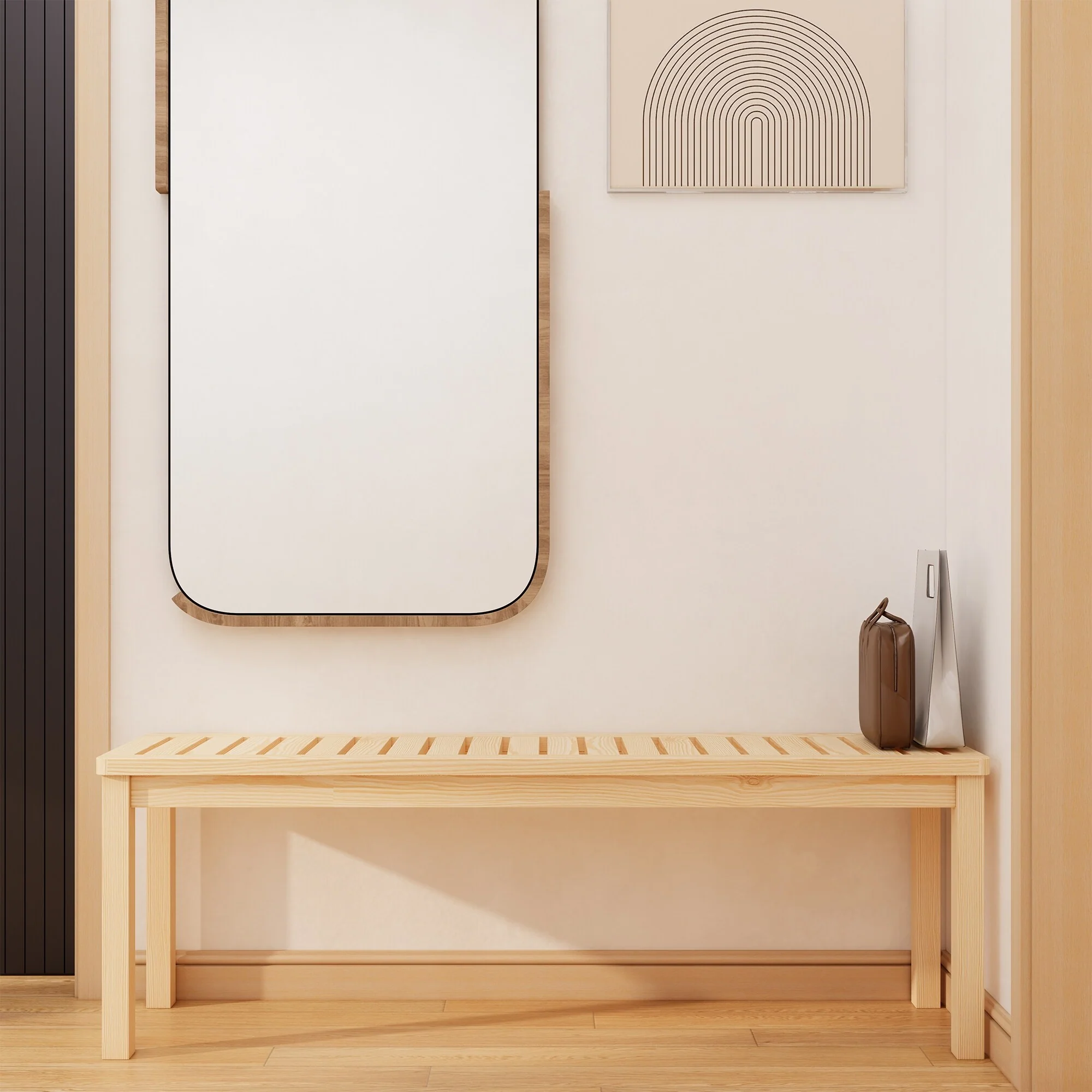 Modern & Contemporary Bench,Space-Saving Solution for Apartments