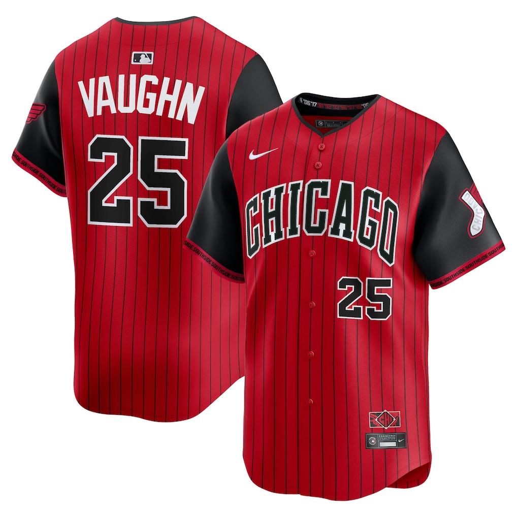 Andrew Vaughn Chicago White Sox Nike 2025 City Connect Limited Player Jersey - Red/Black