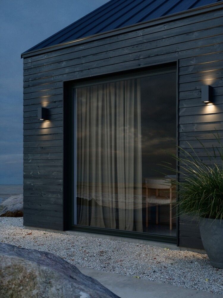VEGGLAMPE NORDLUX CANTO MAX KUBI 2 SEASIDE SVART