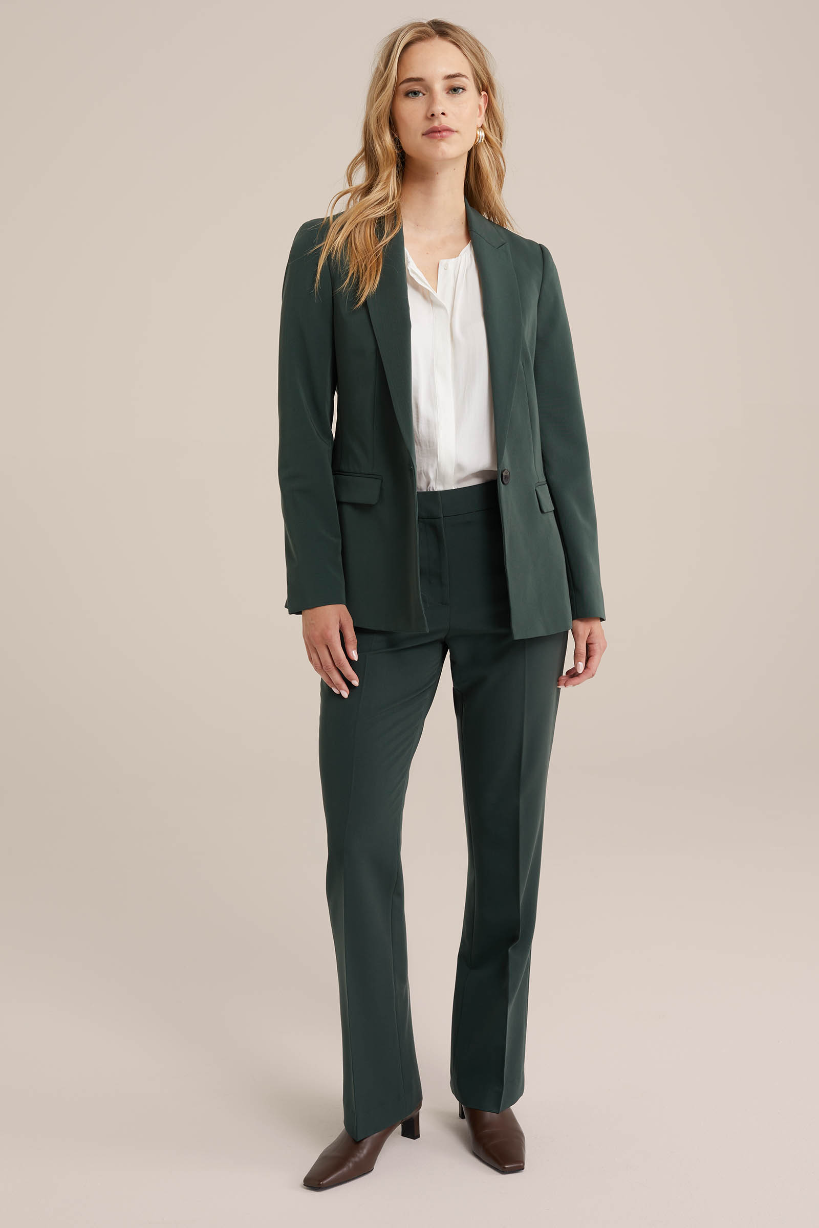 Dames Slim fit flared pantalon