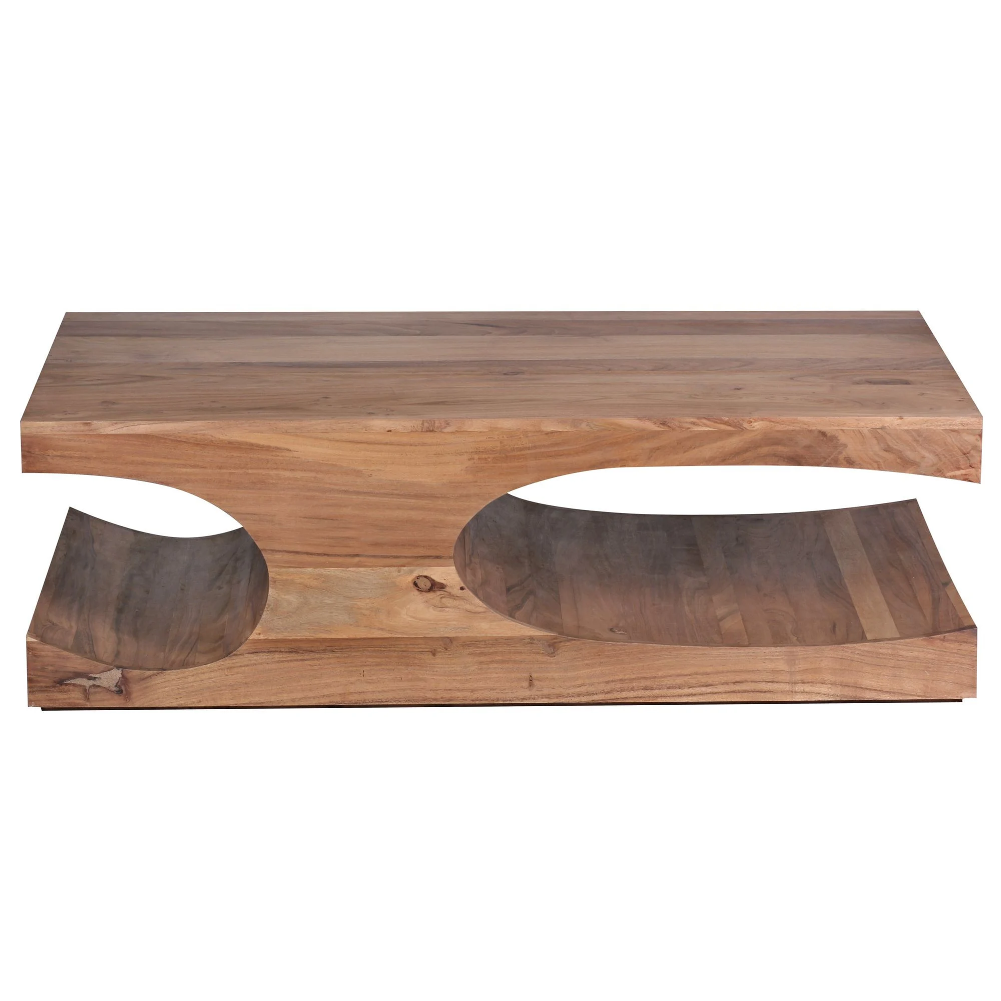Stół Kawowy 118x70x38 cm Lite Drewno Prostokątny Rustykalny Salonu