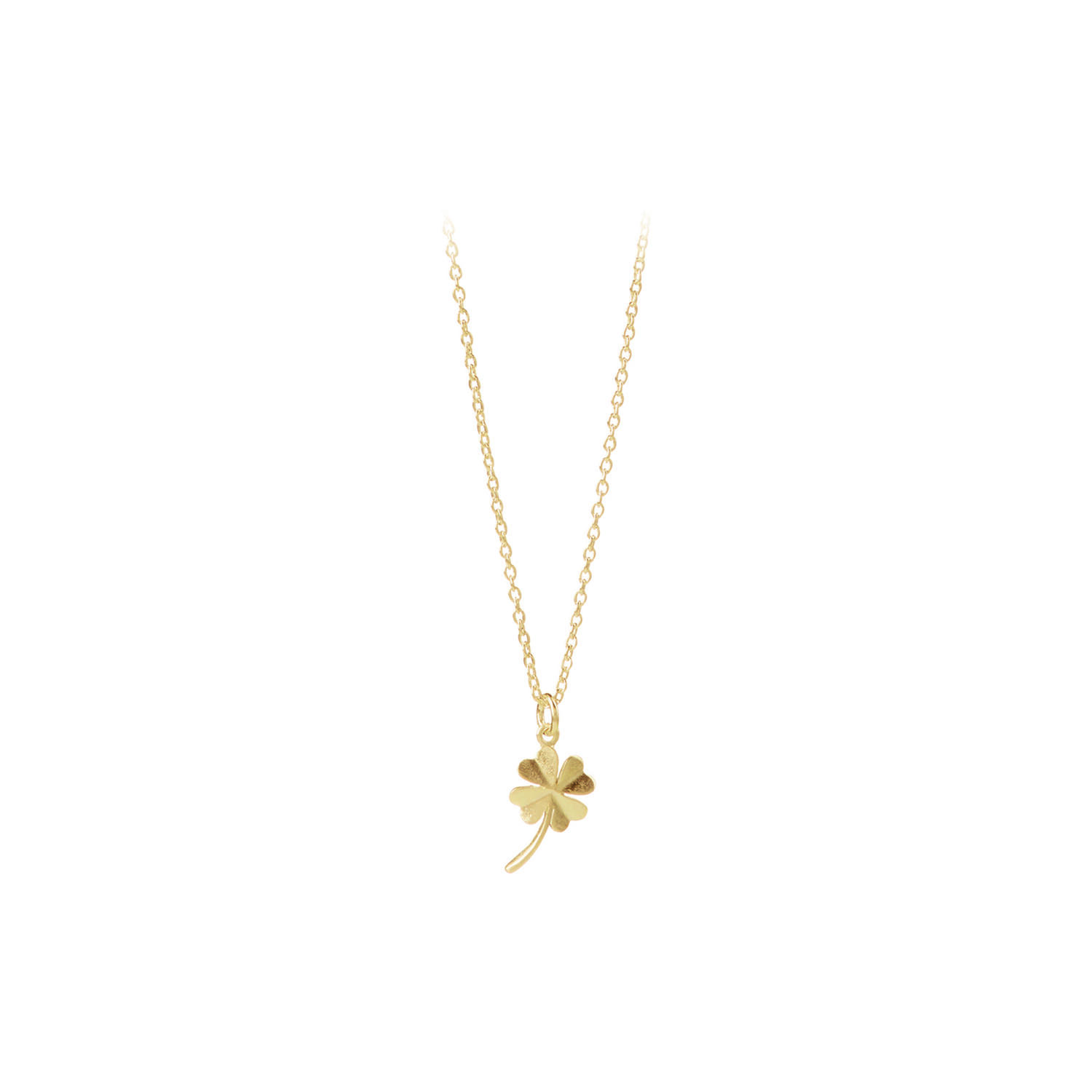 Clover halsk&aelig;de, guld