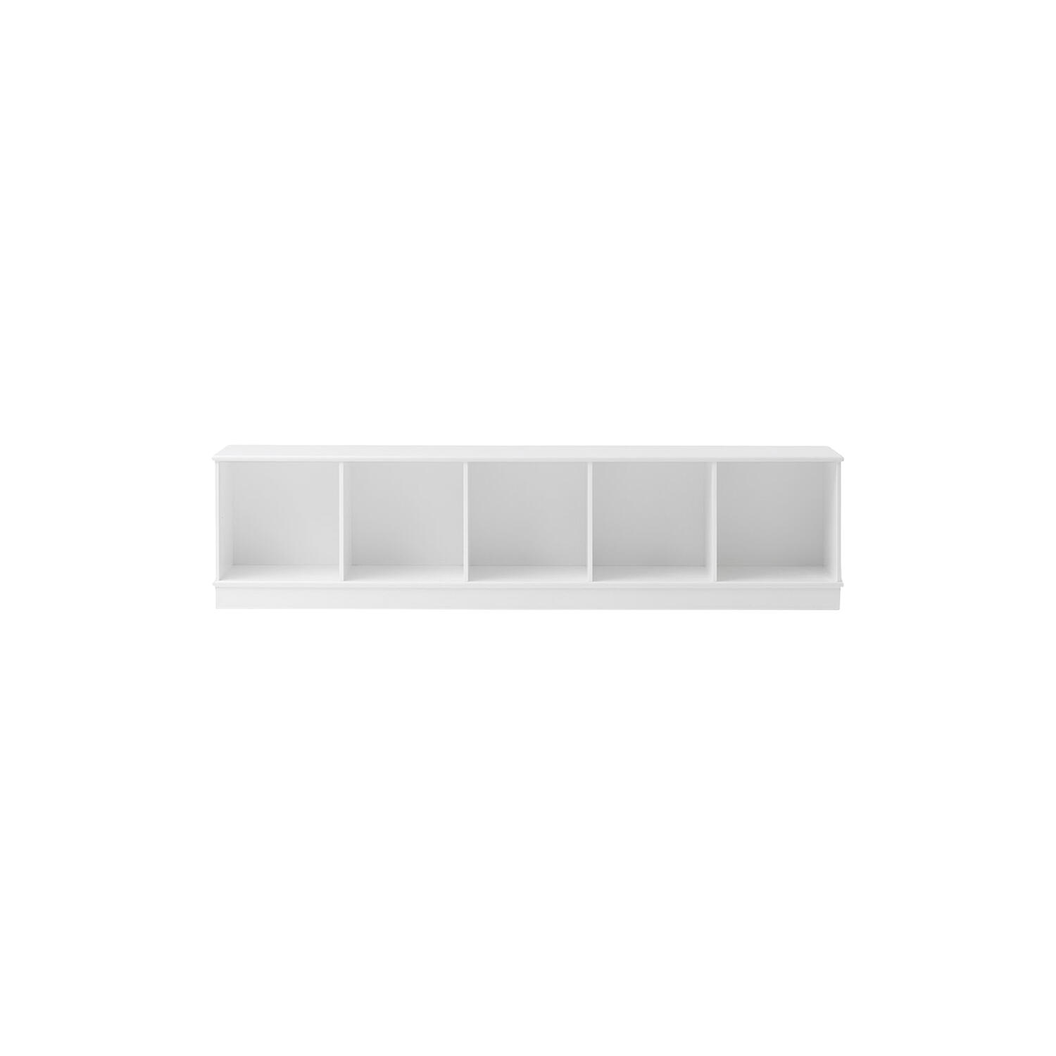 Wood reol 5x1 vandret med sokkel