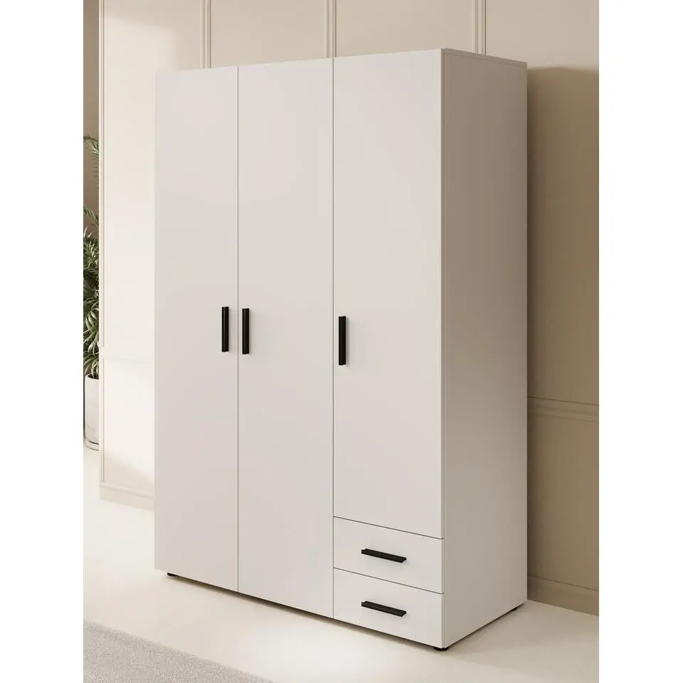 Meubella - Kledingkast Bellini - Wit - 120 cm