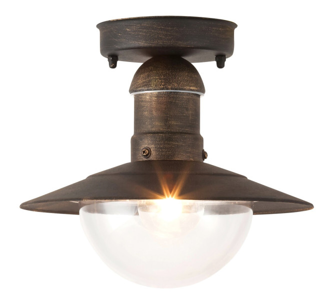 Lampa sufitowa zewnętrzna Oslo złoto antyczne 1 x E27 x 60W IP44 Rabalux