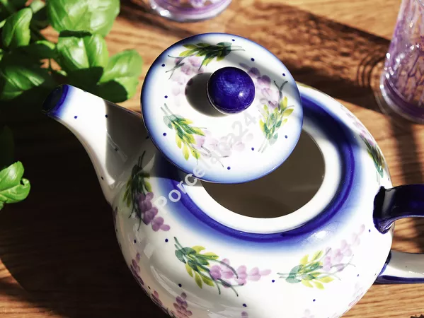 Czajnik 1,5 L Bolesławiec - Lawendowy Zakątek