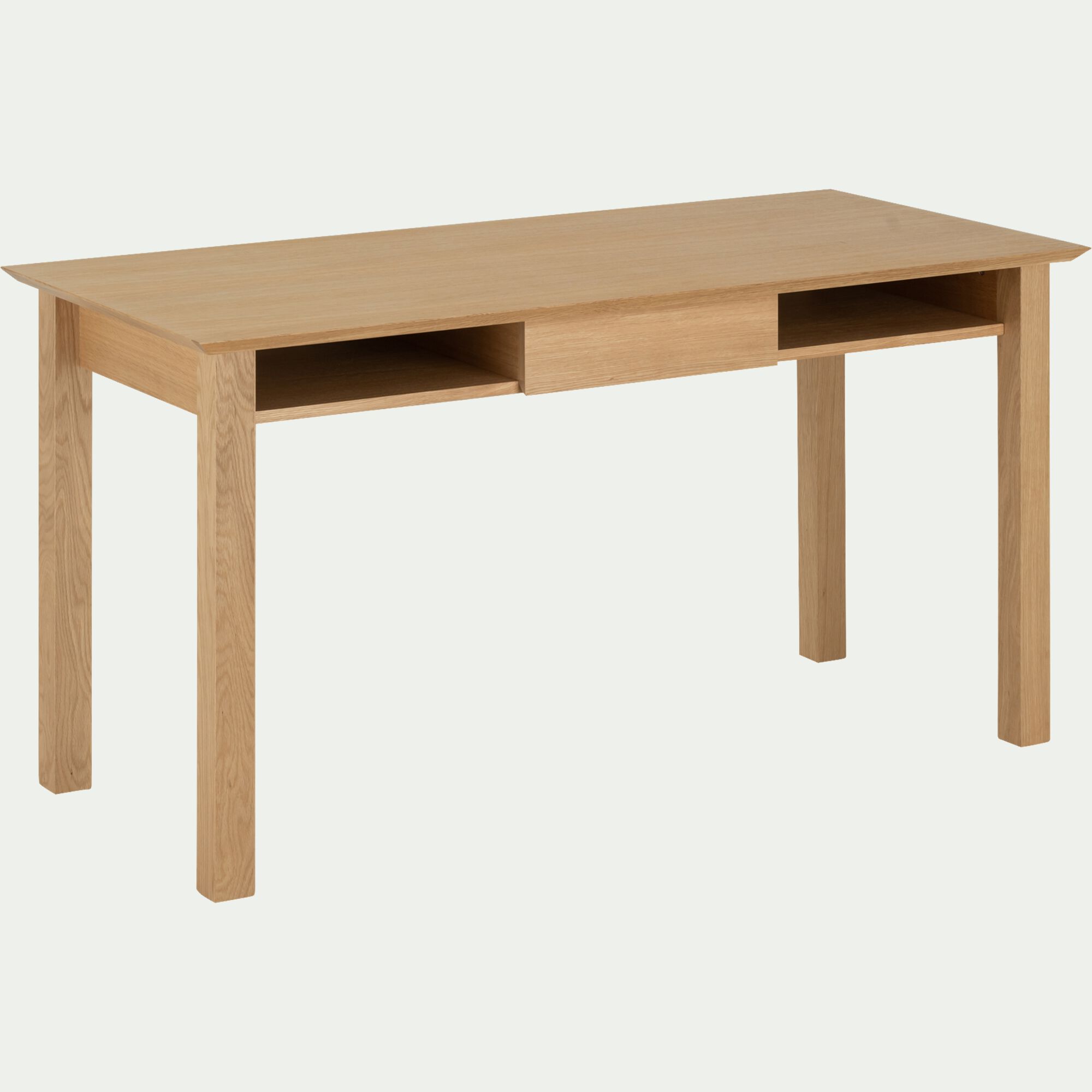 AGOSTA - Bureau avec tiroir en bois L140cm - bois clair