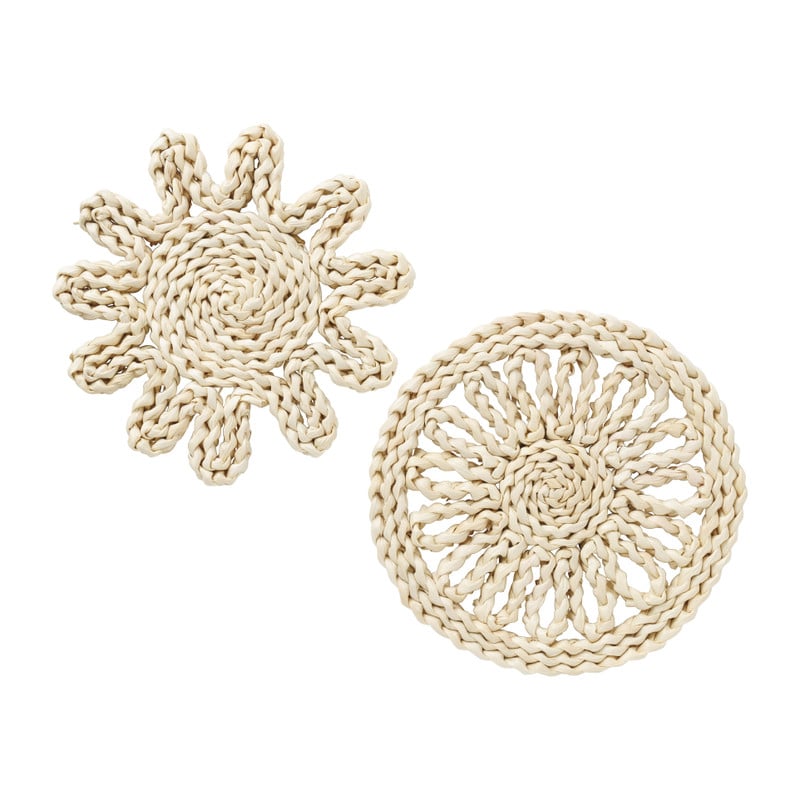 Panonderzetter bloem rond - mais - &Oslash;20 cm