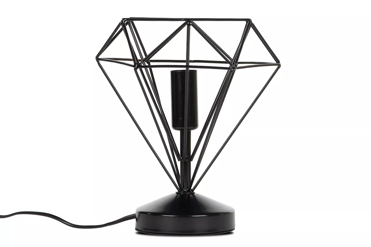 KONSIMO ACOS metalowa lampa stołowa/nocna czarna