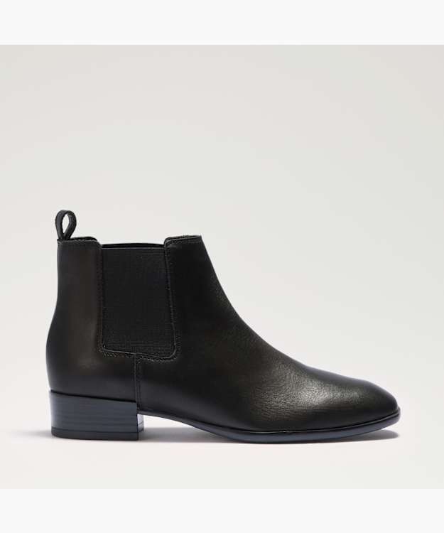 Pinni Black - Leather Ankle Boots