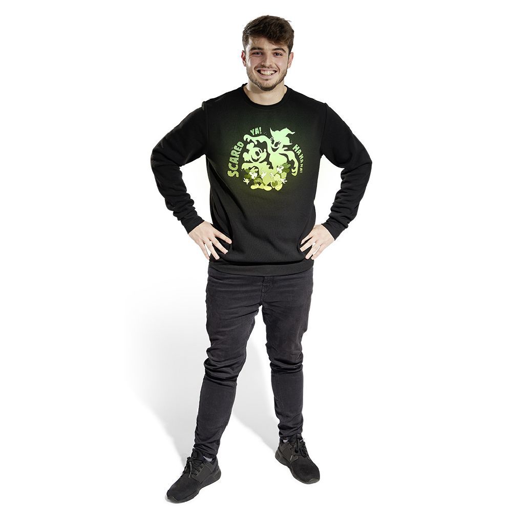 Pull adulte Disney Halloween Mickey phosphorescent - Taille M
