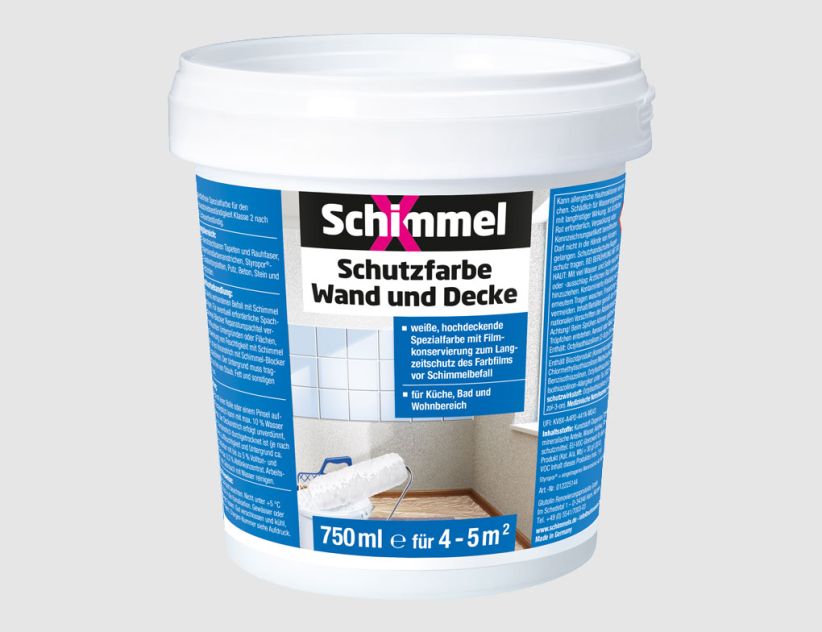 Schutzfarbe Wand und Decke Weiß
