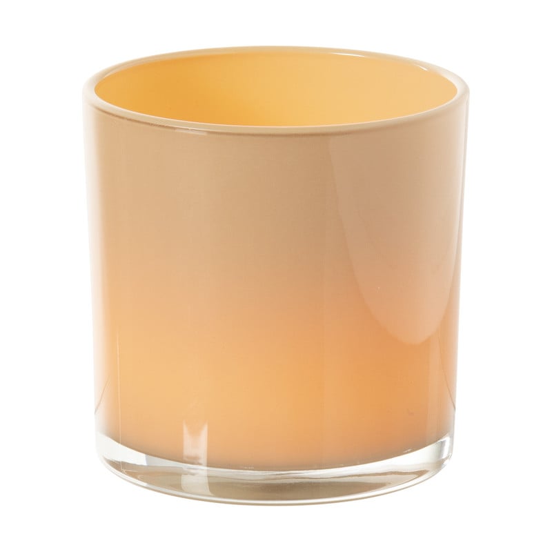 Waxinelichthouder - beige - &Oslash;10x10 cm