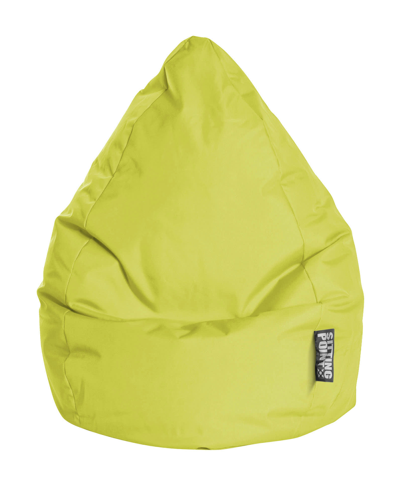 BRAVA - Pouf poire XXL d'intérieur vert anis 80x130cm