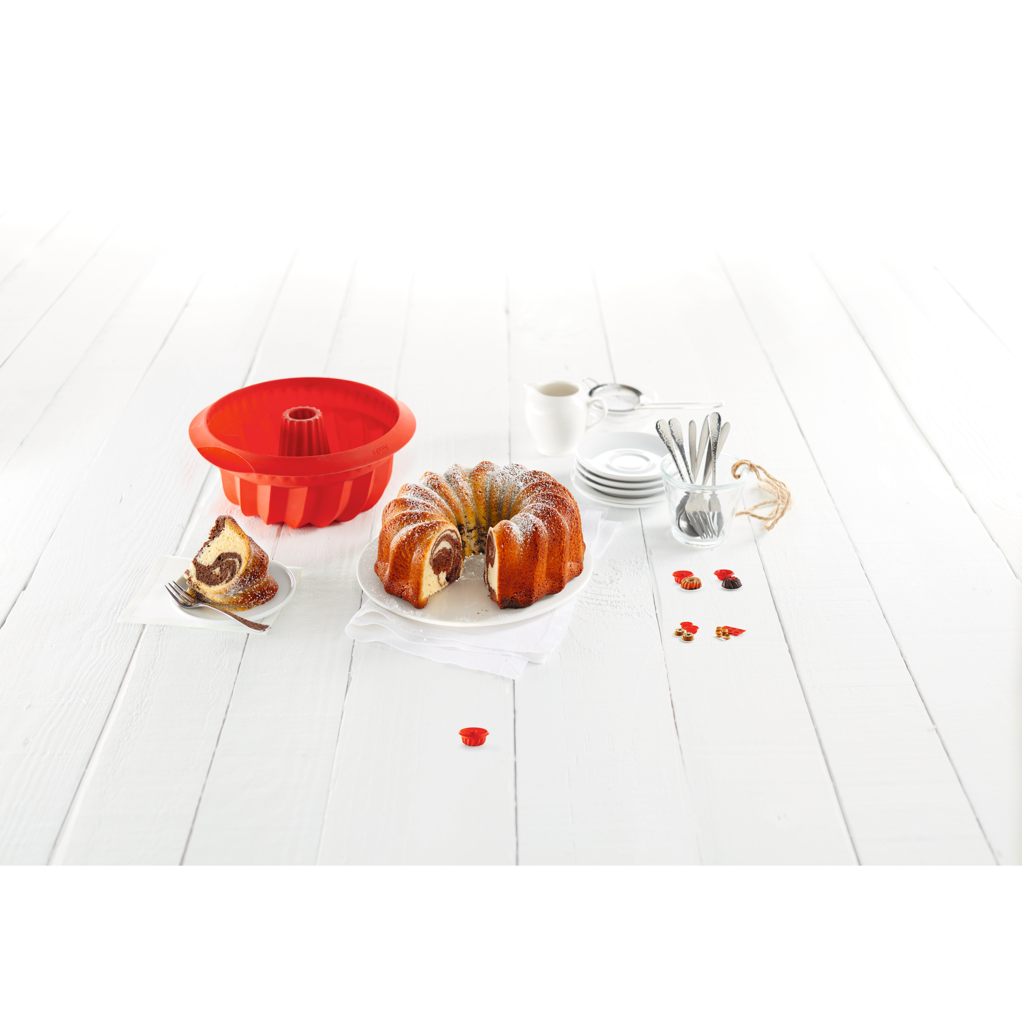 Lékué Bakvorm Savarin 22 cm, Siliconen