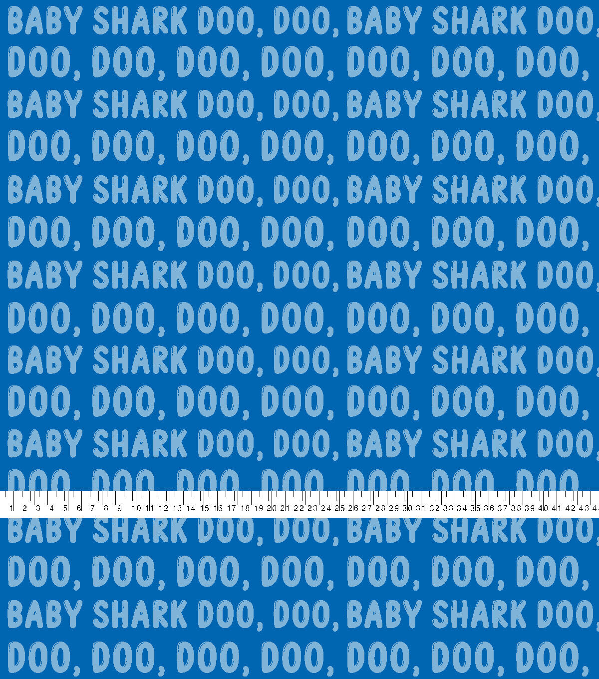 Baby Shark Family No Sew Fleece Throw 48