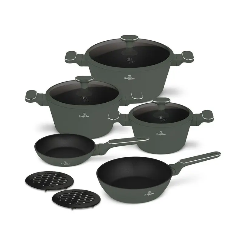 Bratpfanne 10-teilig Matte Green Collection