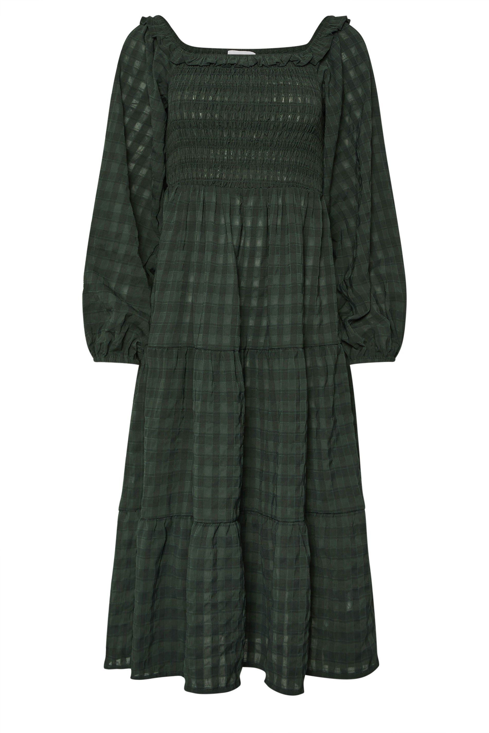 PixieGirl Petite Check Tiered Dress