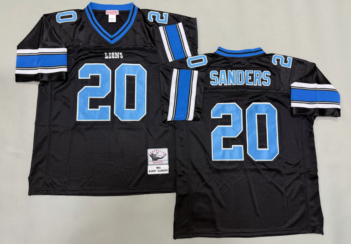 Barry Sanders Detroit Lions Authentic Throwback Retired Player Jersey