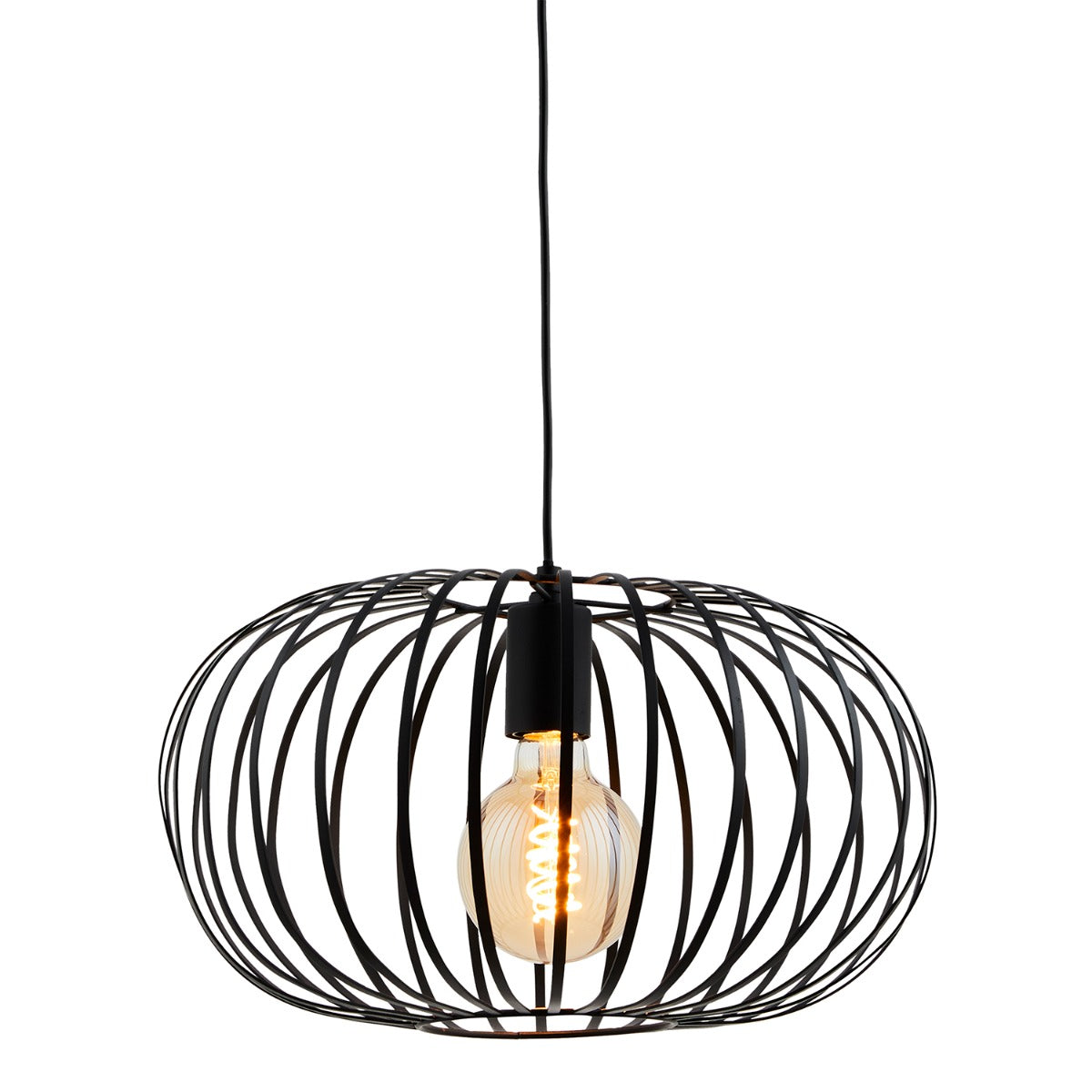 Lighto | Design hanglamp zwart 39cm Ø | Julia