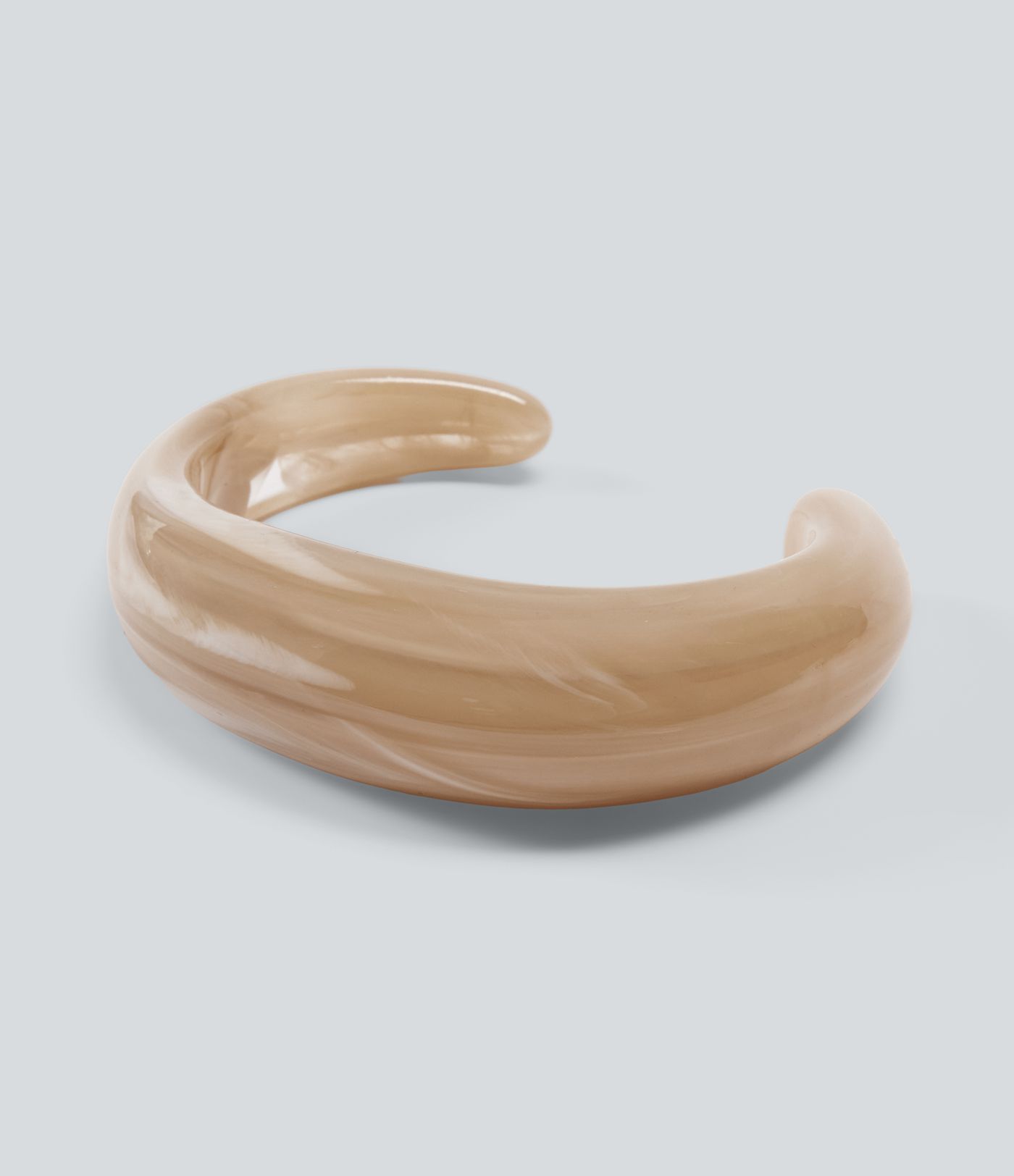 Bracelet manchette ouvert en résine