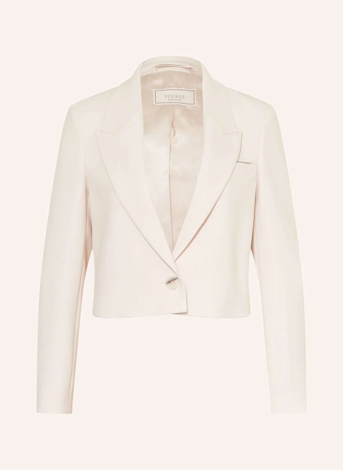 PESERICO Cropped-Blazer mit Schmucksteinen