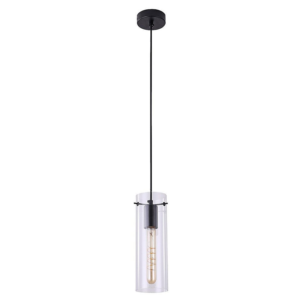 Lampa wisząca czarno-przezroczysta Acantha 1xE27x40W Rabalux