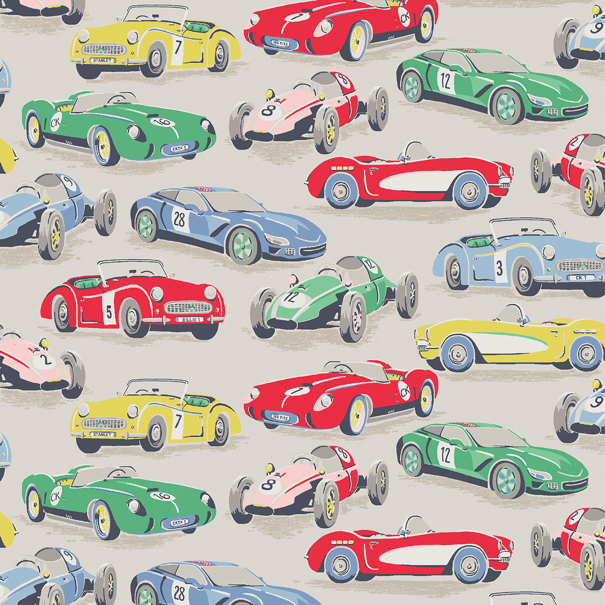 Cath Kidston Vliesbehang - Vintage Cars Multi