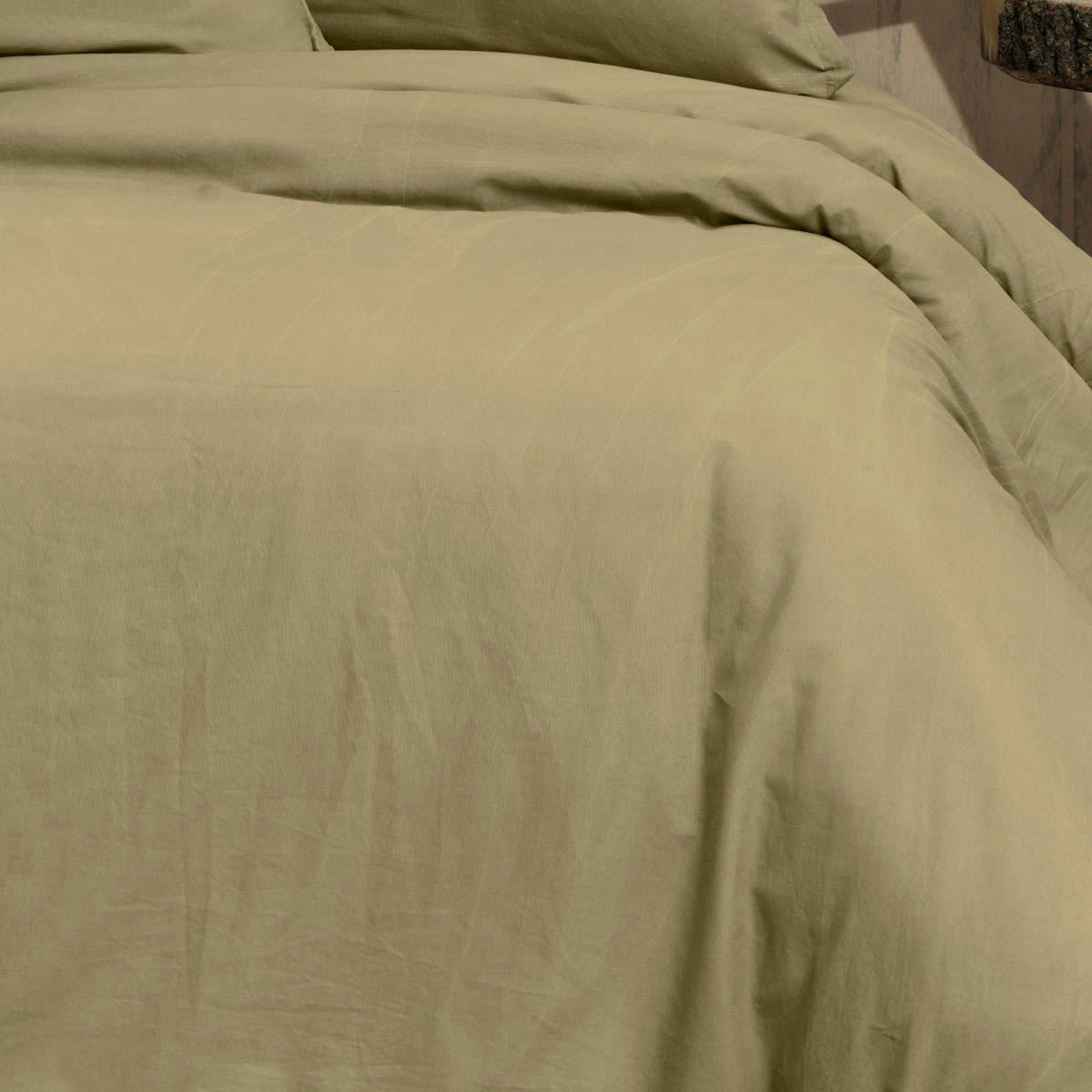 ORGANIKA - Housse de couette en coton lavé biologique  corde 260x240 cm