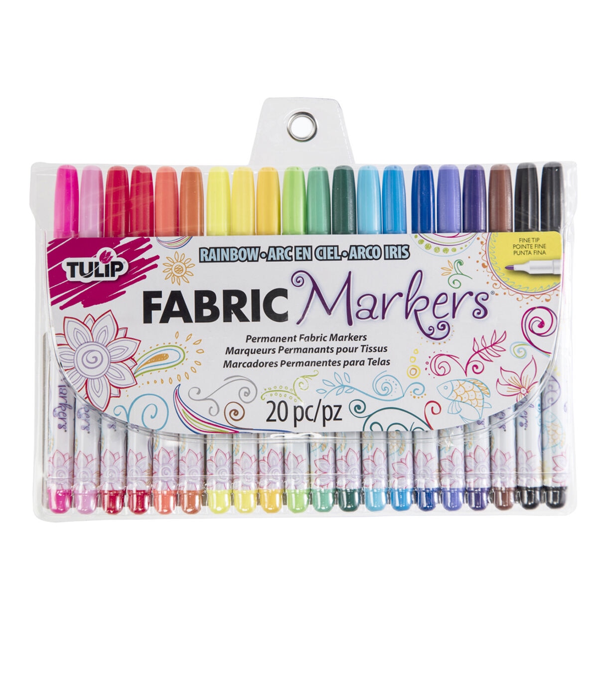 Tulip Fabric Markers 20 PK Multi Fine
