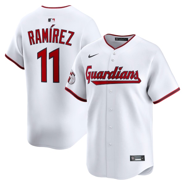 Jose Ramirez Cleveland Guardians Nike Home Limited Jersey - White/Red