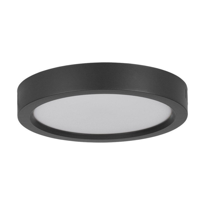 Plafonnier LED Idun noir Ø 21 cm blanc chaud 1600 lm 14 W EGLO