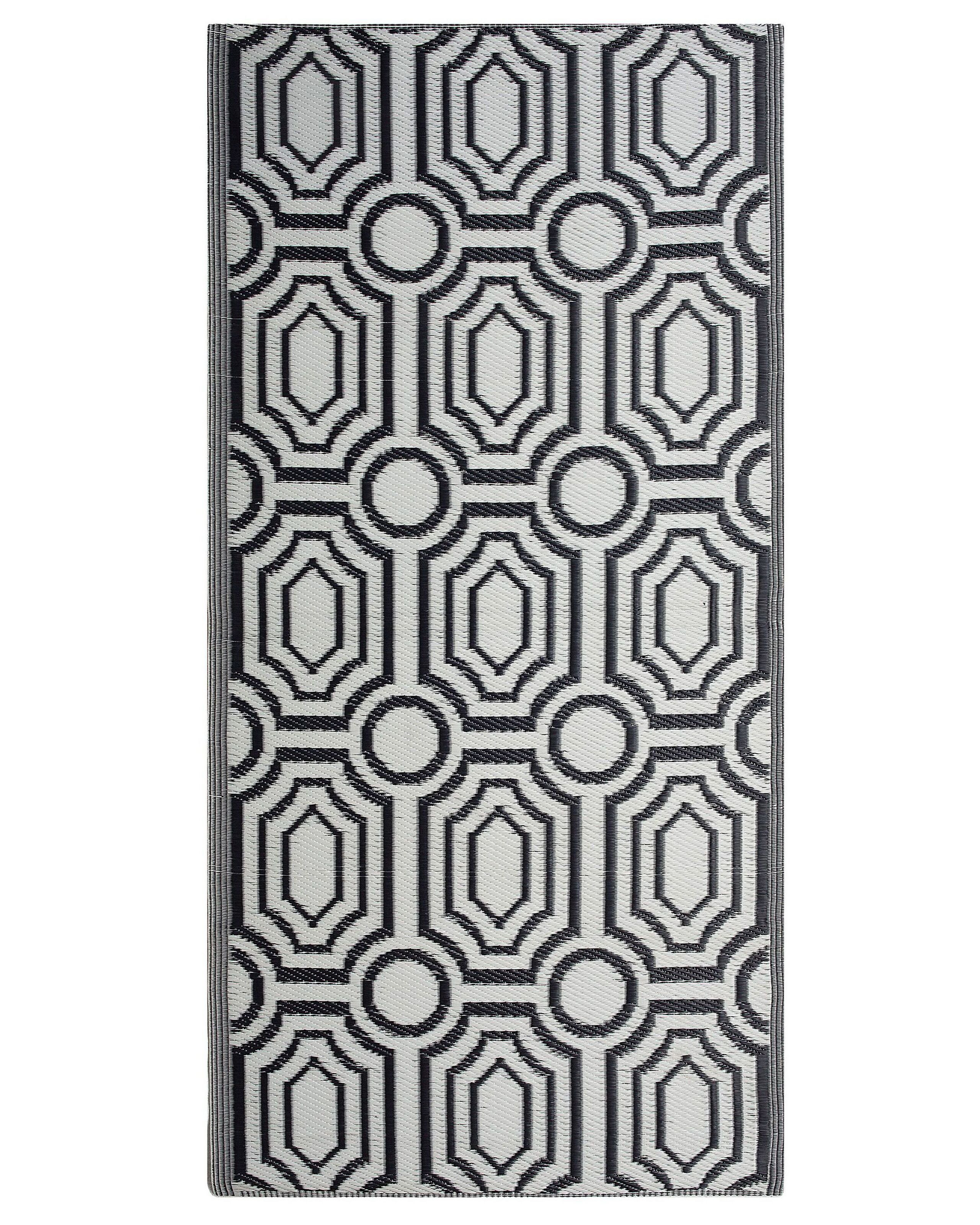 Dywan na taras 90x180 cm dwustronny czarny