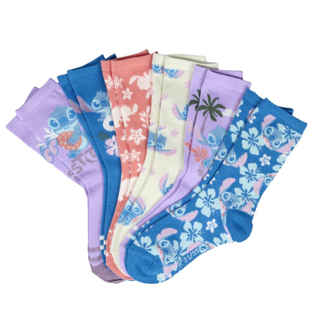 Chaussettes enfant x6 tige haute 23/35 (4 modèles)