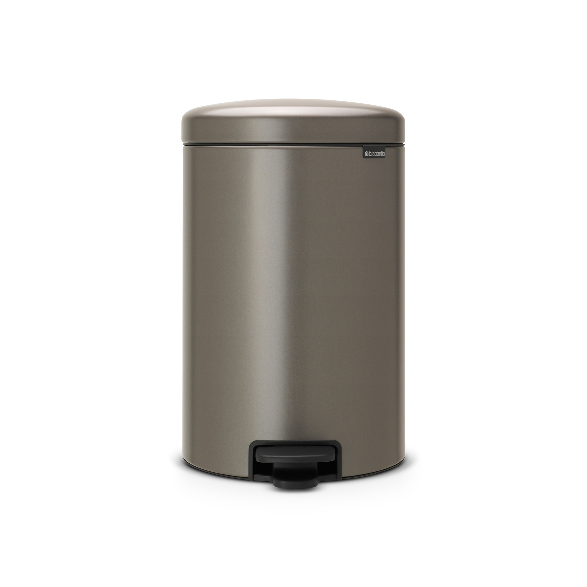 Brabantia NewIcon Pedaalemmer, 20 liter, kunststof binnenemmer - Platinum
