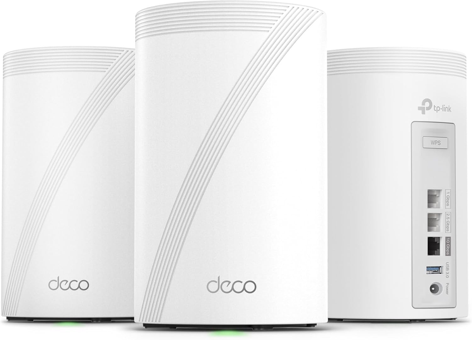 TP-Link Deco 7 Pro BE14000 Tri-Band Wi-Fi 7 Whole Home Mesh System | 8-Stream 14 Gbps | 10 Gbps WAN/LAN Port | Up to 8100 Sq.ft  200 Devices Capacity | 320 MHz  HomeShield  AI-Roaming (BE67 3-Pack)