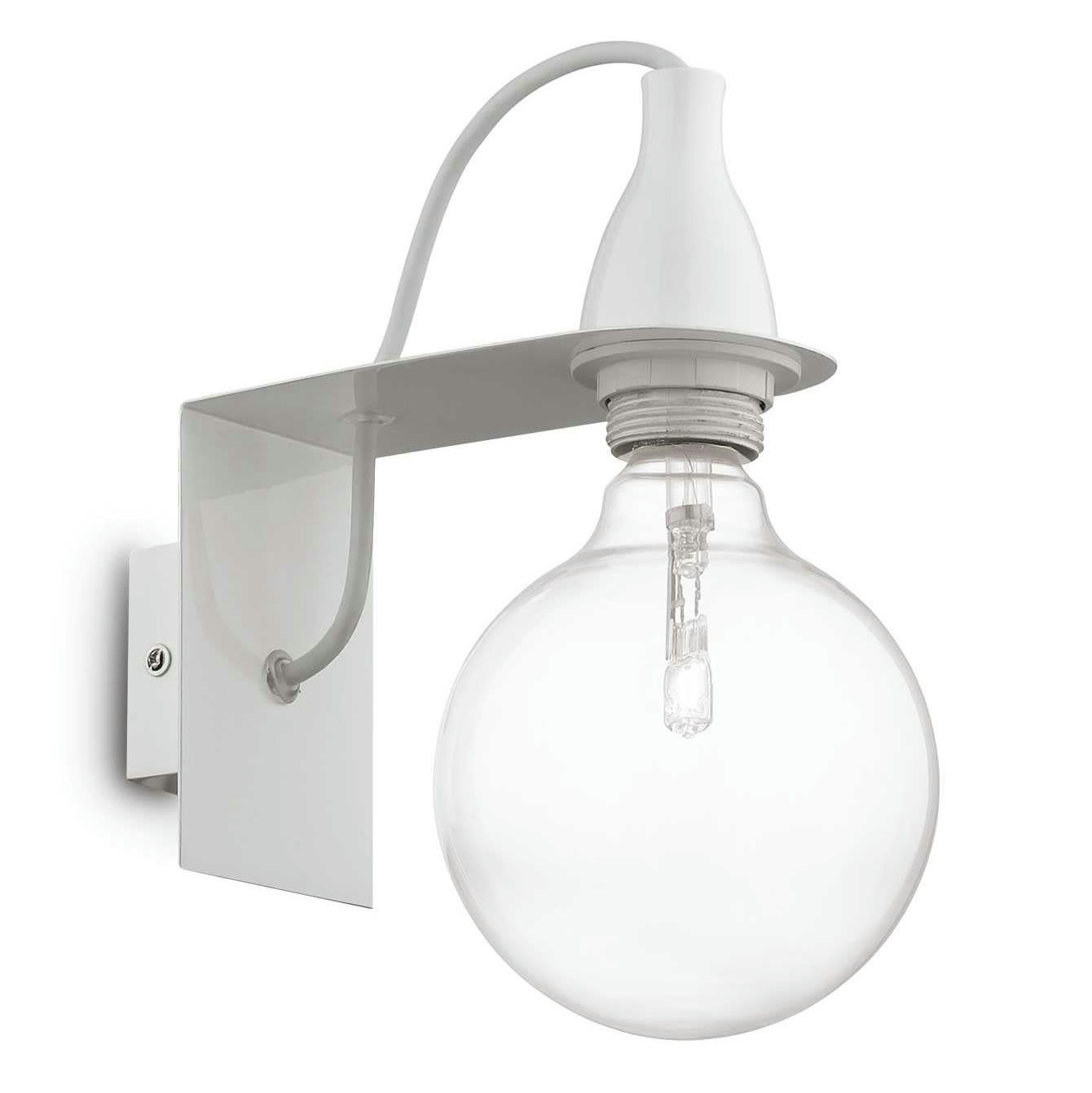 MINIMAL - Applique murale en métal blanc