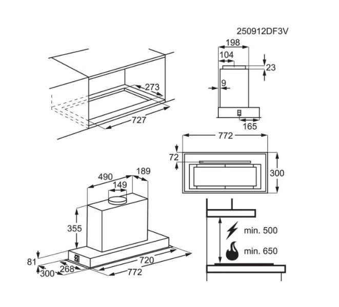 Okap Electrolux LFG818K
