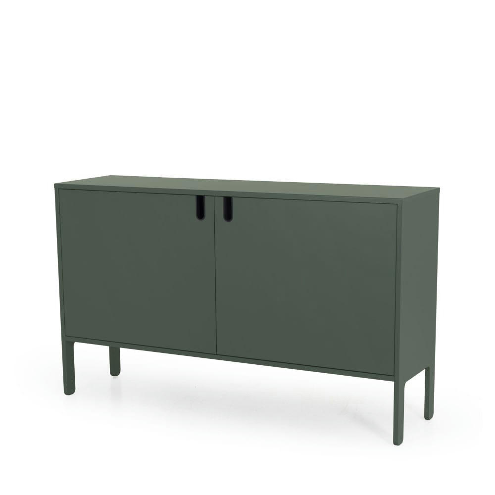 UNO - Buffet en bois 2 portes L148cm vert kaki