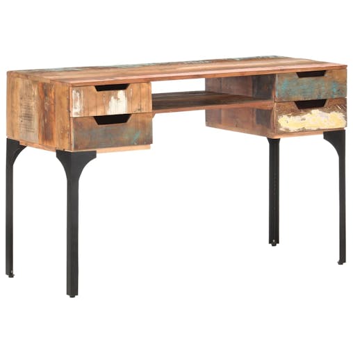 NNEVL Desk 118x48x75 cm Solid Reclaimed Wood