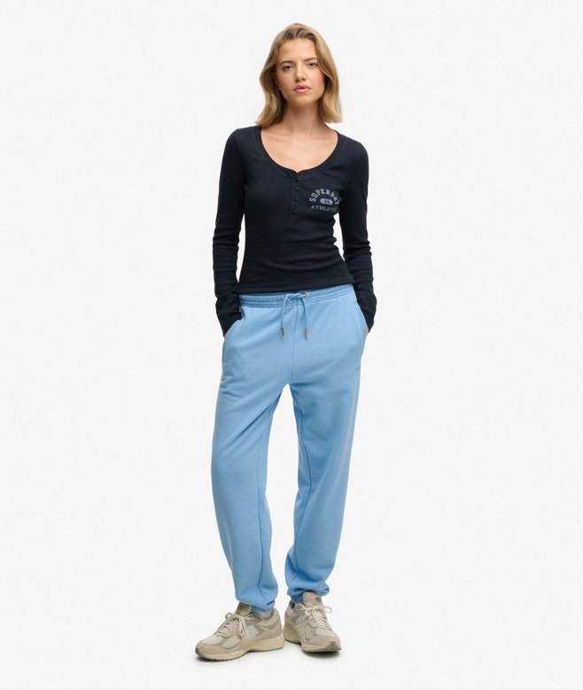 Athletic Button Down Long Sleeve Top