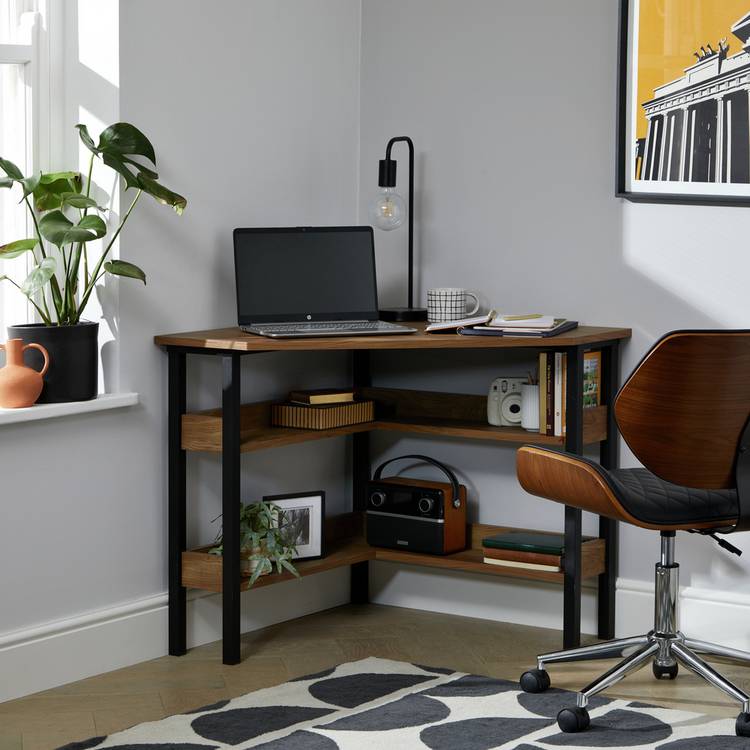 Habitat Nomad Corner Office Desk - Natural