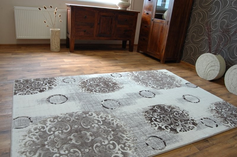 Dywan AKRYL FLORYA 0362 beż krem 80x150 cm