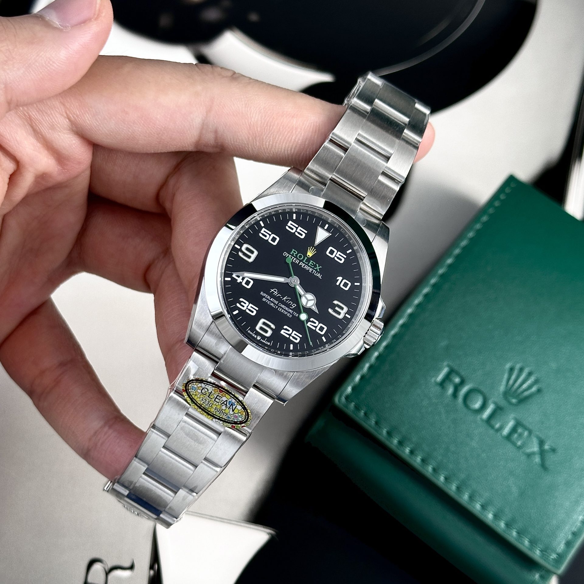 Rolex Air-King 126900 904L Steel Black Dial 40mm Oyster Super Clone