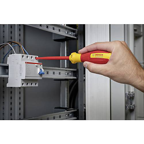 Bosch Professional Tournevis VDE SL/PZ 2x125 1600A02ND7 Tournevis d'électricien isolé