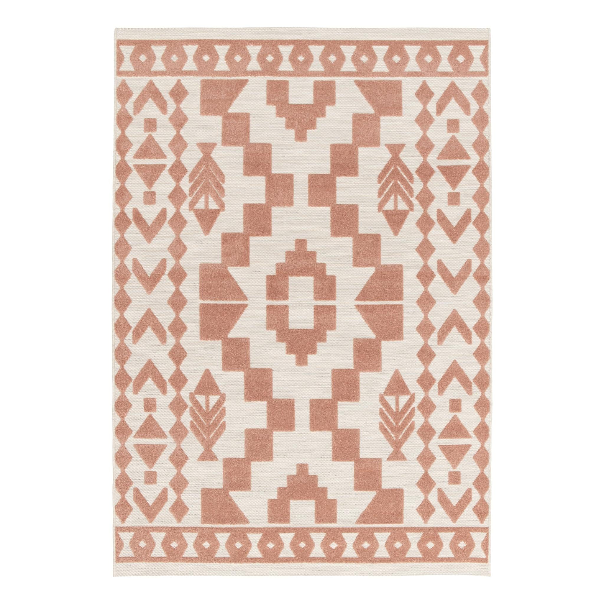 AFK Living vloerkleed Atacama - voor binnen en buiten - roos - 120 x 170 cm