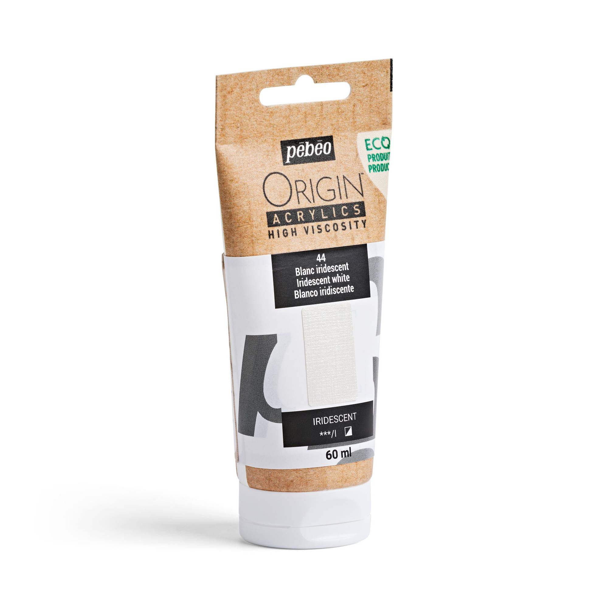 Pebeo Origin Iridescent White Acrylic Paint 60ml