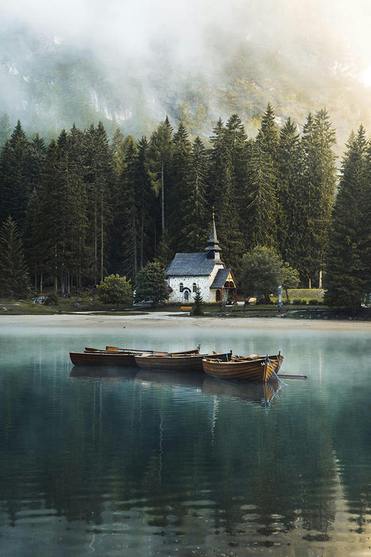 LAC DE BRAIES - Photographie d'art d'Hugo Grandcolas 60x90 cm sur alu